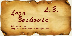 Lazo Bošković vizit kartica